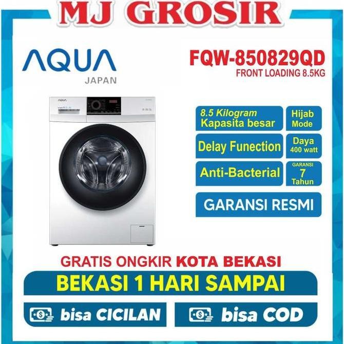 TERBARU - MESIN CUCI FRONT LOADING AQUA JAPAN FQW 850829QD FQW 850829QD 8,5 KG