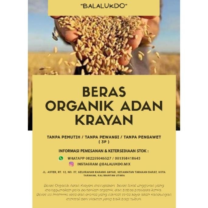 

Terlaris Unik Beras Organik Adan Krayan Kemasan Vacuum 1 Kg Murah