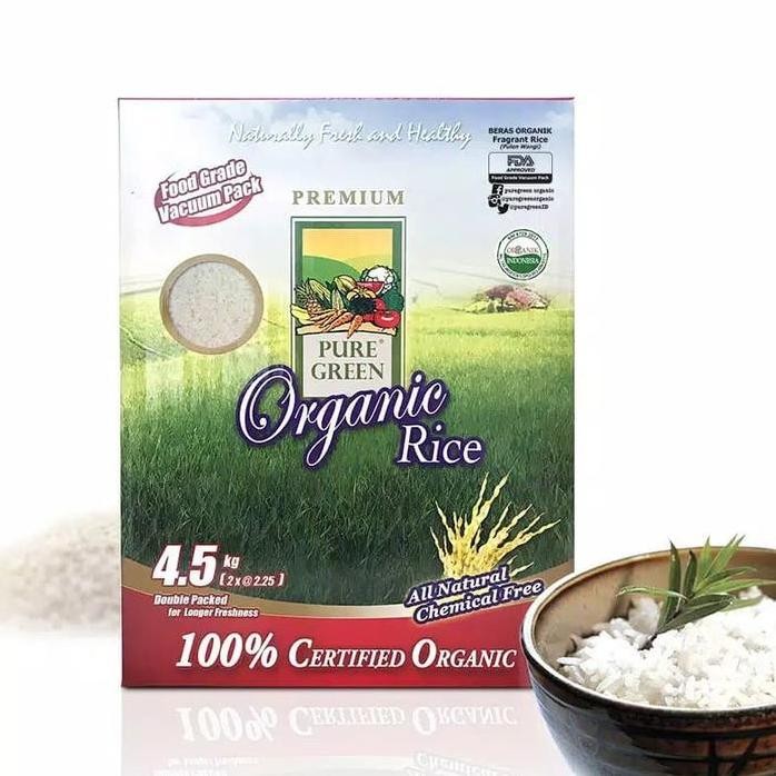 

Terlaris Puregreen Organic Rice Beras Organik Fragrant Rice Family Pack 4,5 Kg