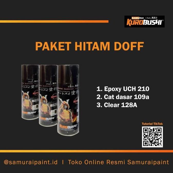 HOT SALE! Paket Hitam Doff, Samuraipaint, Cat Semprot