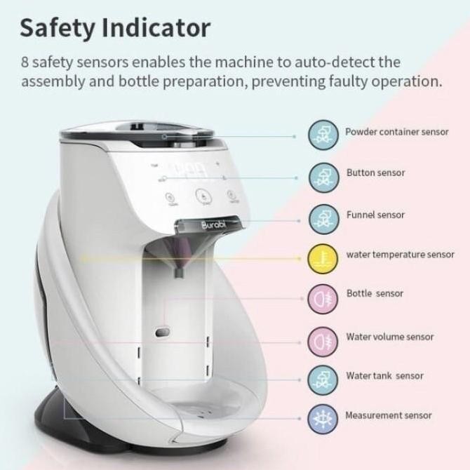 Burabi Smart Formula Milk Maker Plus / Mesin Susu Formula Otomatis