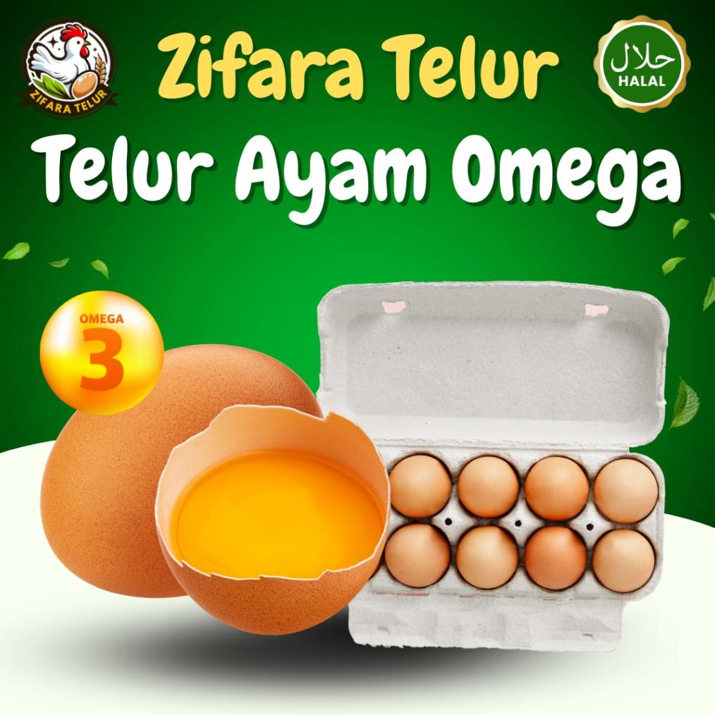 

ZIFARA TELUR - 1 TRAY TELUR AYAM NEGERI OMEGA ISI 30 BUTIR PREMIUM