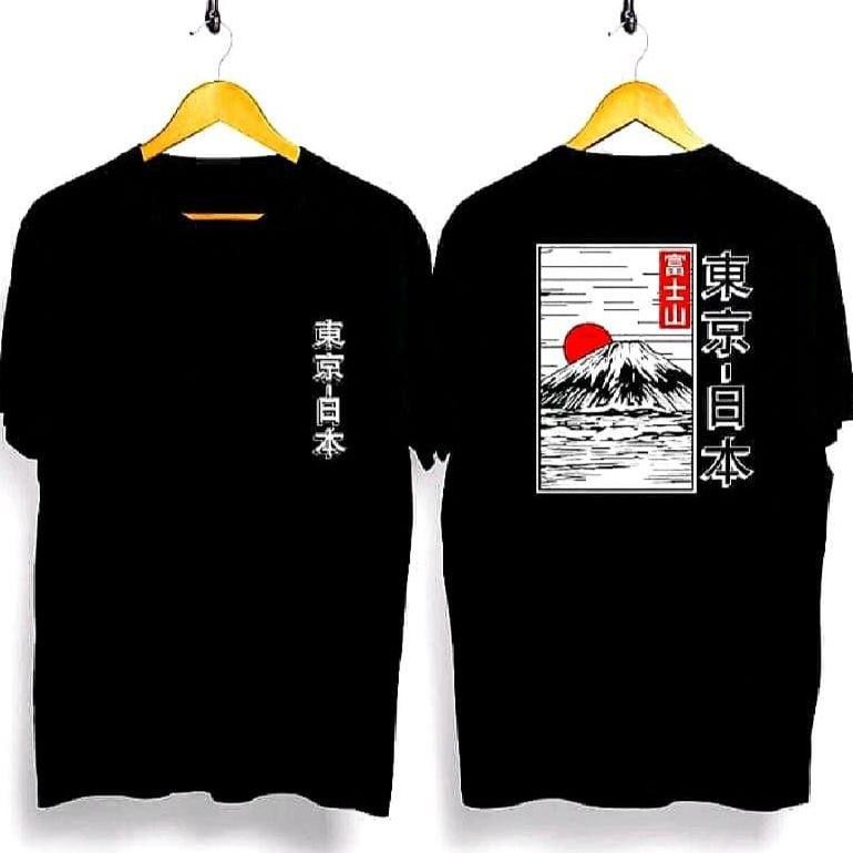 Promo Kaos Samurai Jepang Gunung Fuji.Distro Kaos