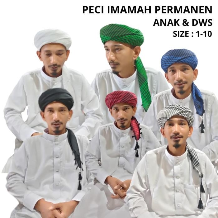 Peci Imamah Permanen Sorban Imamah Permanen/Imamah permanen Peci sorba