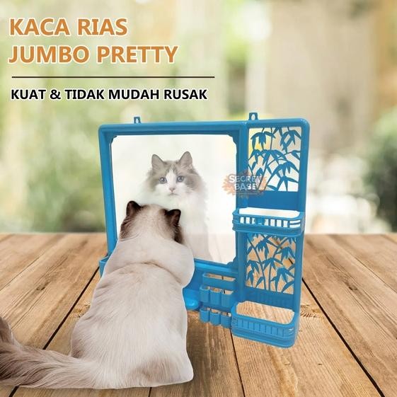 Kaca Rias - Cermin Gantung Tembok Dan Rak Plastik Dinding Makeup Kamar Mandi Kosmetik Mirror Stock