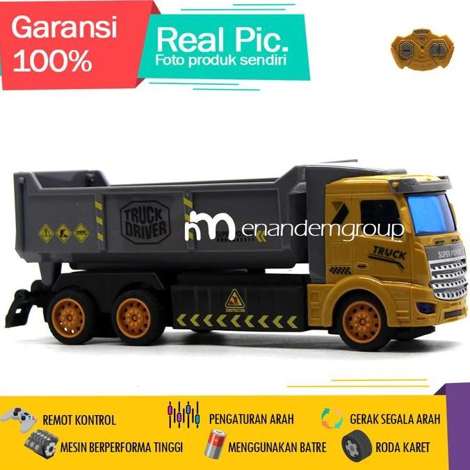 Mainan Mobil Remot Kontrol RC Dump Truk Driver Ban 6 4CH Driver [terbaik]