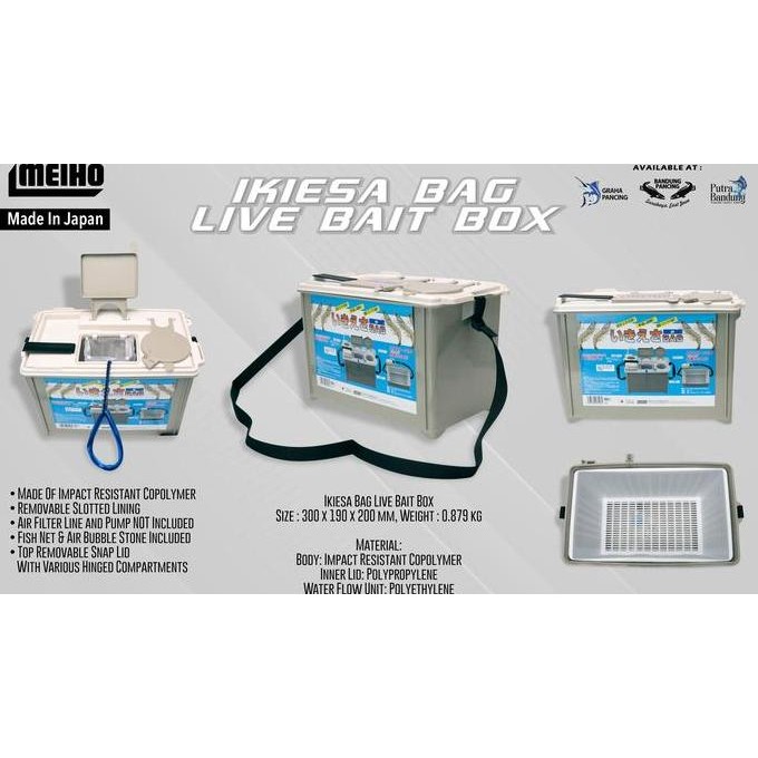 TERBARU - IKEASA BAG LIVE BAIT BOX TEMPAT UDANG