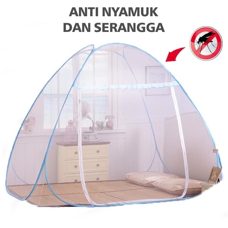 Kelambu Tidur Anti Nyamuk Tenda Lipat Bayi Anak Dewasa Tudung Kasur Selambu Spaylater 0%
