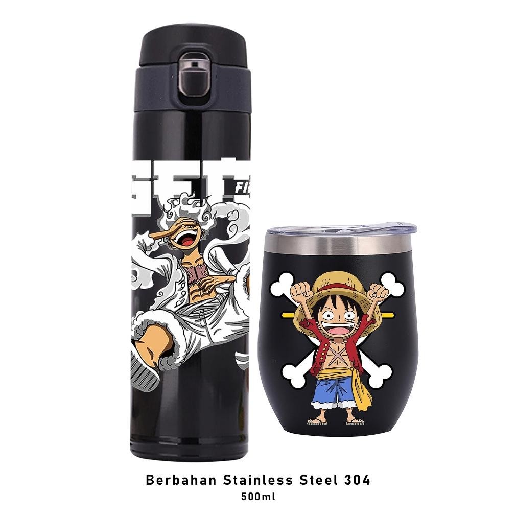 Botol Minum ML Tumbler Stainless Tahan Panas Dingin Cowok Anime Gojo Satoru Jujutsu Kaisen Tempat Mi