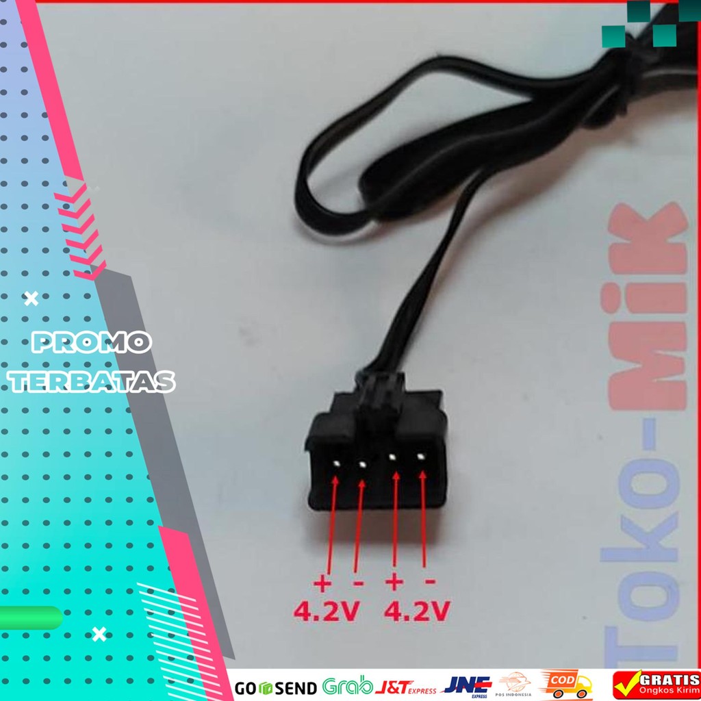 USB CHARGER BATERAI LITHIUM 3.7V 4.2V 7.4V 8.4V INPUT DC 5V 2A