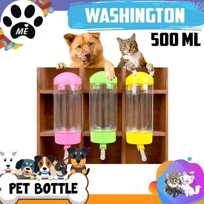 Pet Food Water Dispenser Set Tempat Makan Minum Gantung Kandang Anjing Kucing Anabul - Tempat Makan 