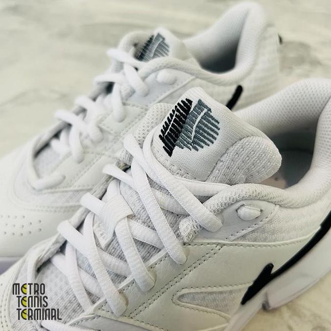 NEW Nike Court Lite 4 Women White / Black Tennis Shoes ( Sepatu Tenis Nike )