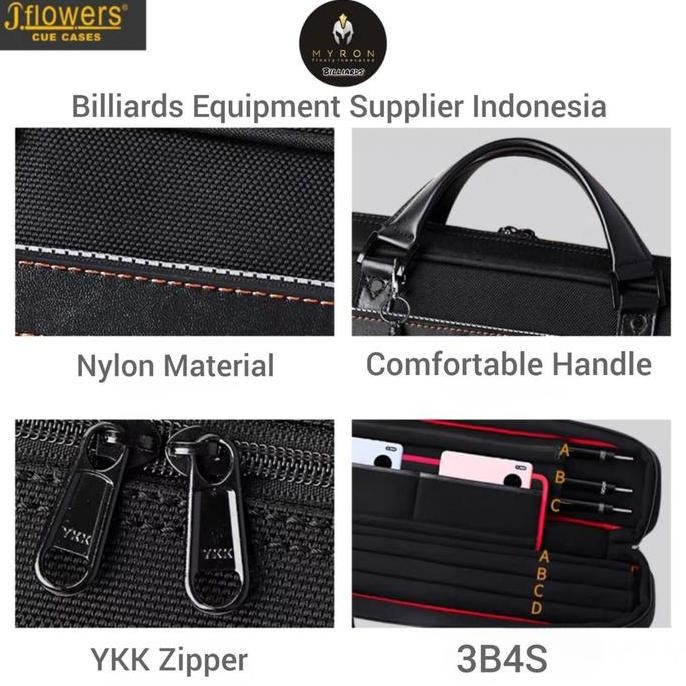 TAS BILLIARD JFLOWERS 3B4S~JFLOWERS CUE CASE BUTTERFLY~SOFT CASE