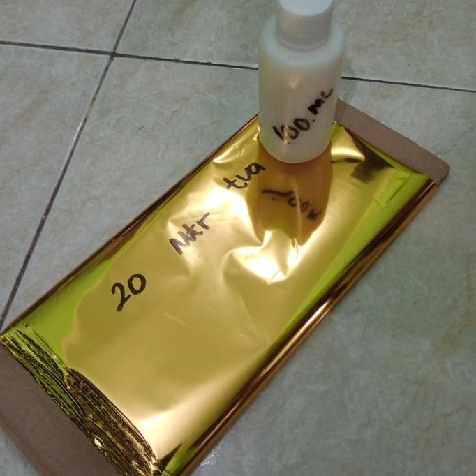 

TERBARU - Prada emas 20m + adhesive 100ml