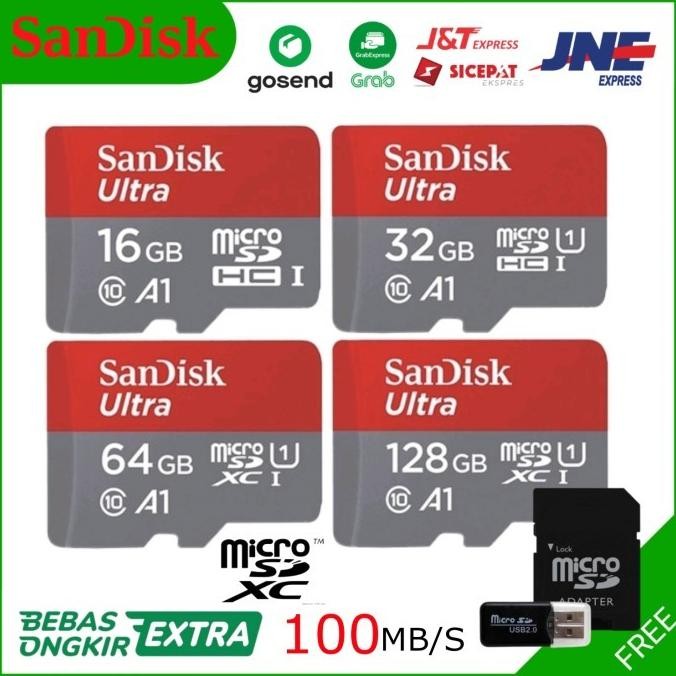 (Expert) Sandisk kartu memori Micro SD Memory 128GB 256GB 512GB Fast Speed