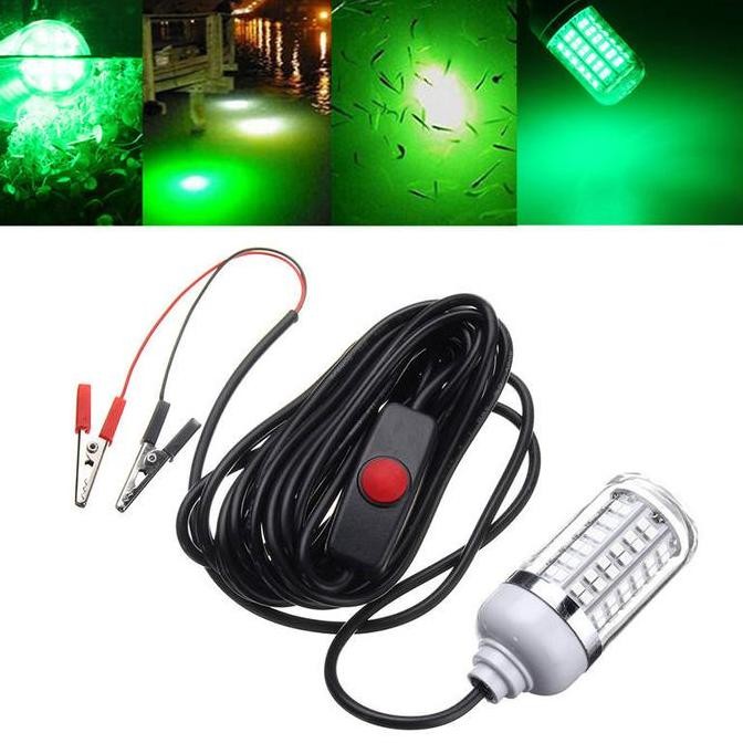 LAMPU BAWAH AIR PERSEDIAAN MENARIK IKAN LAMPU LED DALAM AIR UMPAN IKAN UMPAN CAHAYA UNTUK MEMANCING 