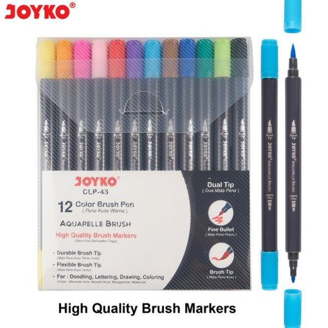 

Sale Clp-43 Color Brush Pen Aquarelle High Quality Brush 12 Colour Joyko
