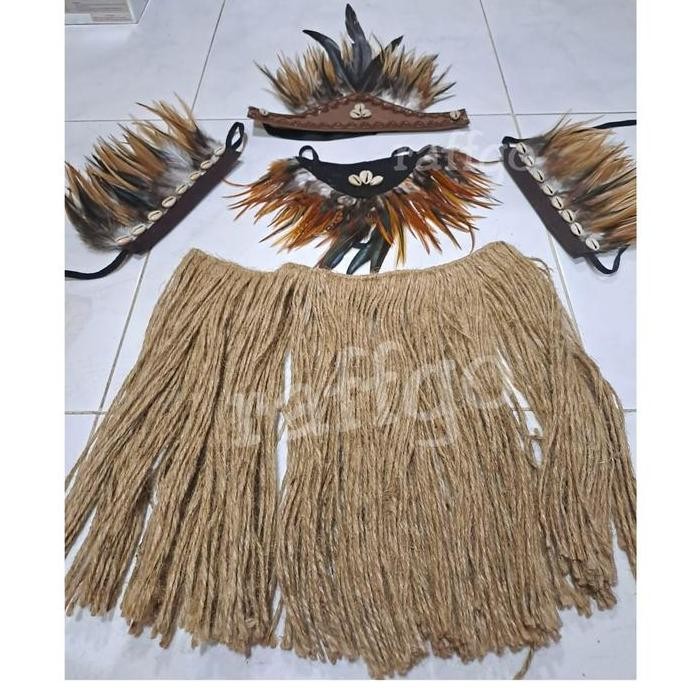 TOPI ADAT PAPUA BULU/ TOPI BULU AYAM PAPUA/ TOPI TARI DEWASA