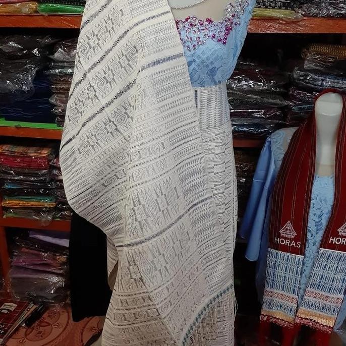 SONGKET TUMTUMAN KLASIK PENGANTIN TENUN TARUTUNG SILVER PURADA KOREA