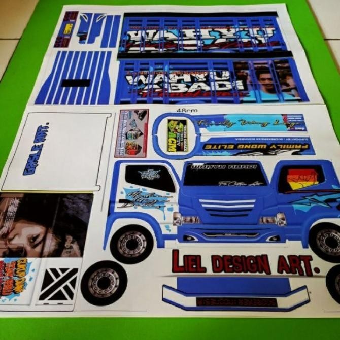 (Expert) Stiker Miniatur Truk Oleng Pola Truk Oleng Miniatur JUMBO size