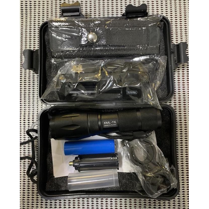 Senter Led Cahaya Kuning Tactical Cree Xml-T6 8000 Lumens Pn2 Kualitas Premium