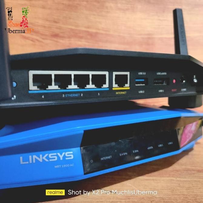 Linksys Ac1900 Dual-Band Smart Wi-Fi Wireless Gigabit Router Wrt1900Ac New Stok