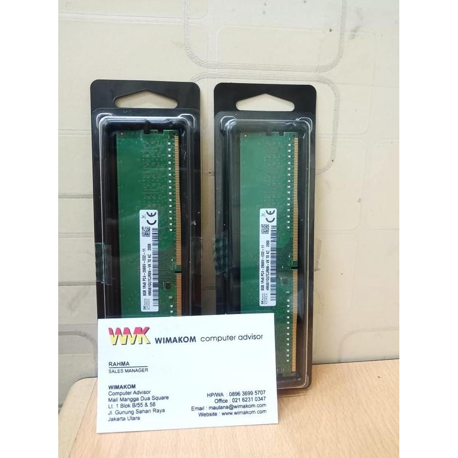 Ram Server Dell T30 T40 Hp Ml10 St250Ddr4 8Gb Pc 2666 Ecc Dimm Hynix New Stok