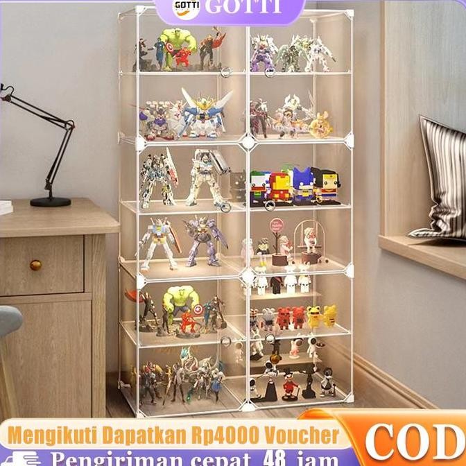 Box PajanganAction Figure Display Box / Box Display Rak Mainan Gantung Box Rak Penyimpanan Mainan