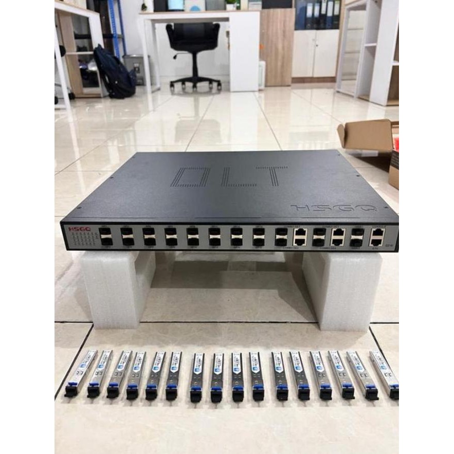 Olt Gpon 16 Pon Hsgq Type G016 10G Ac/Dc +Sfp 7Db, 8Db New Stok