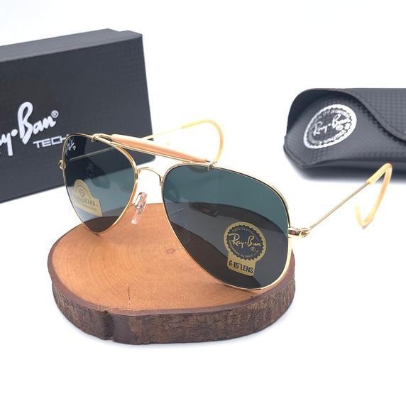 New Kacamata Hitam Pria Wanita Ray Ben Aviantor Uv Protection Box