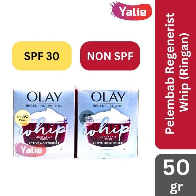 OLAY Regenerist Whip UV SPF 30 10gr 50gr Active Moisturiser Krim Pelembab Anti Aging Day Cream Krim 