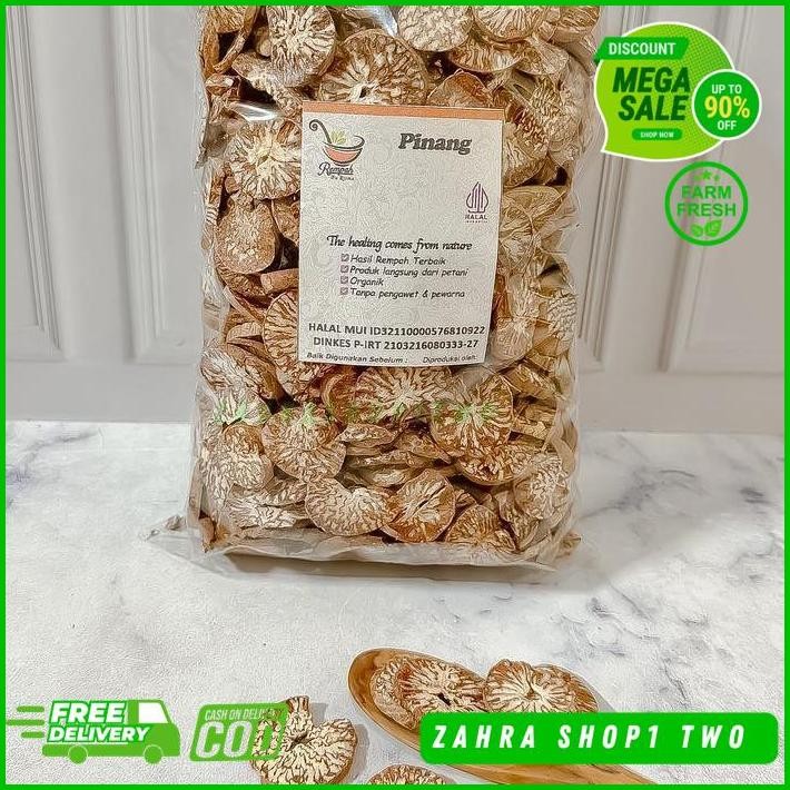 

PINANG MUDA KERING IRIS 500 GRAM - REMPAH BU RISMA DIJAMIN GRATIS ONGKIR