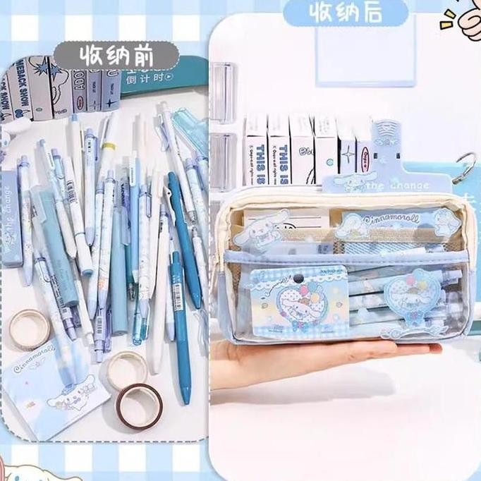 

CODTempat Pensil Cinnamoroll Baru Sanrio Anime My Melody Kuromi Penyimpanan Alat Tulis Siswa Perlengkapan Sekolah Ins Kawaii Hadiah Lucu tms