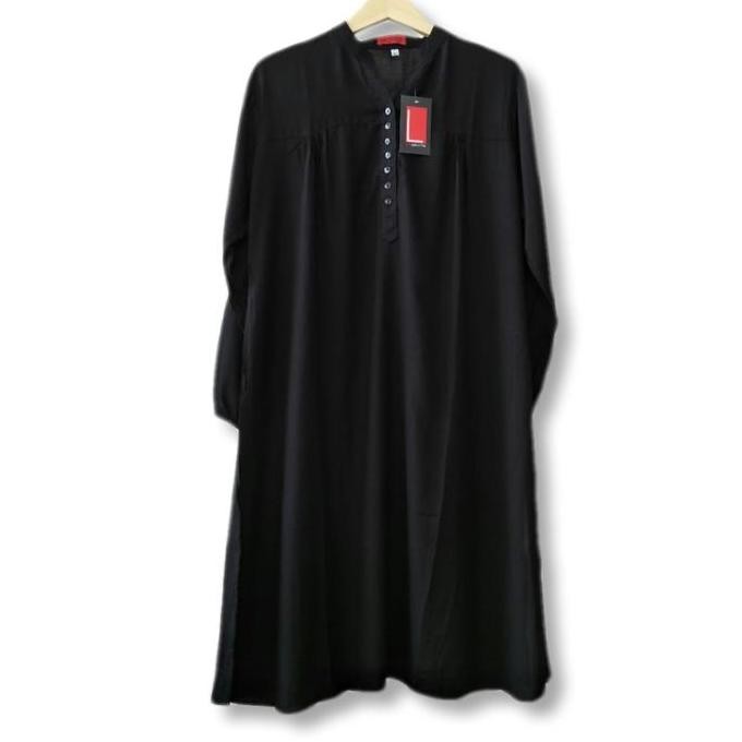 Tunik Polos Jumbo Katun Rayon Hitam