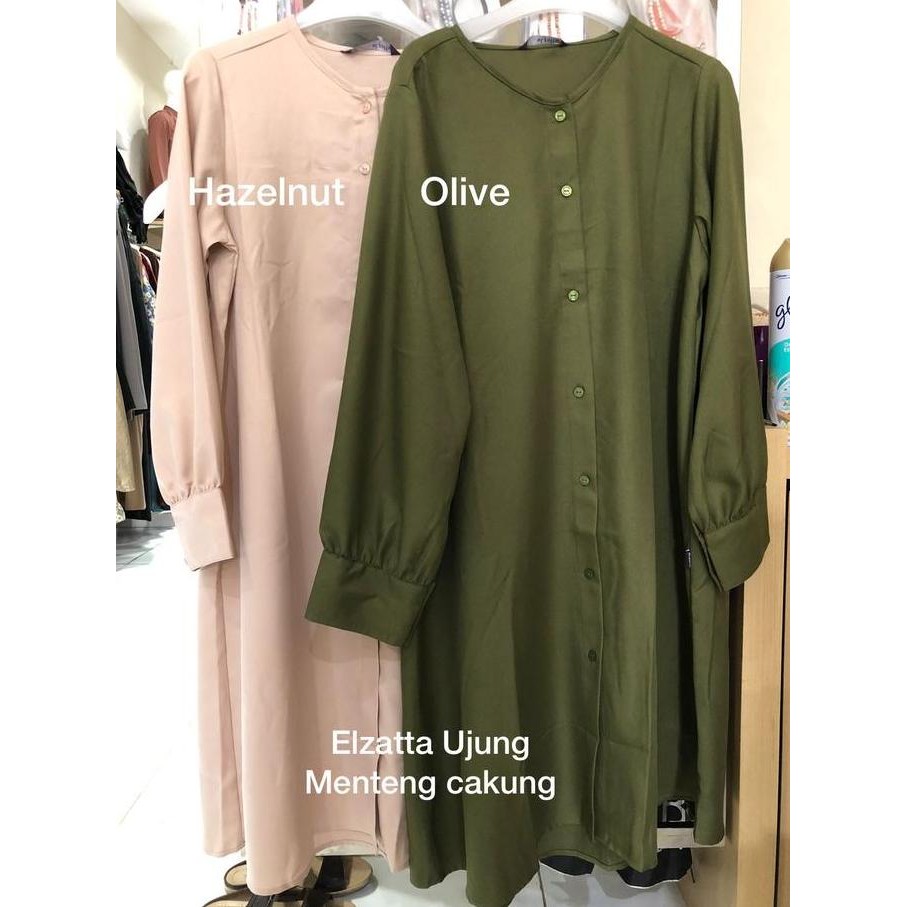 Atasan Wanita Elzatta Tunik Wanala Arina Rayon Kancing Depan Busui