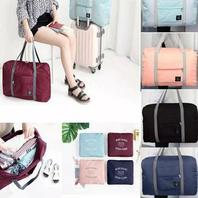 PREMIUM (READY) terjamin TAS TRAVEL LIPAT 2in1 ORGANIZER TAS KOPER CABIN BAG BAGASI TAS MUDIK TRAVEL