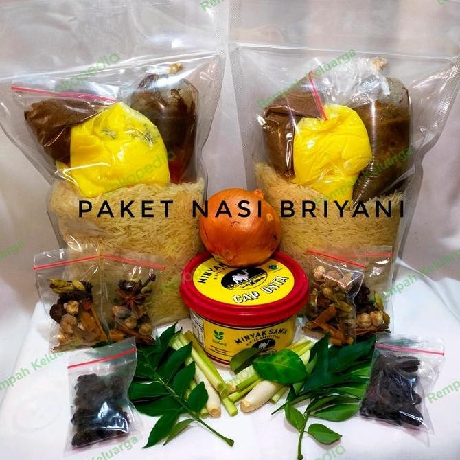 

Beras basmati 500gram lengkap dengan bumbu briyani/nasi briyani instan