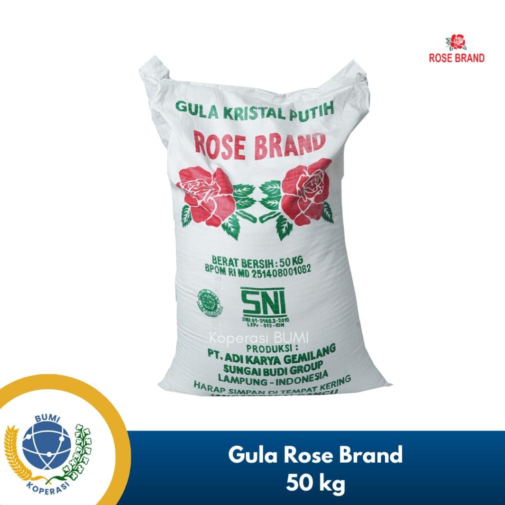 

Gula pasir rose brand 50 kg SV