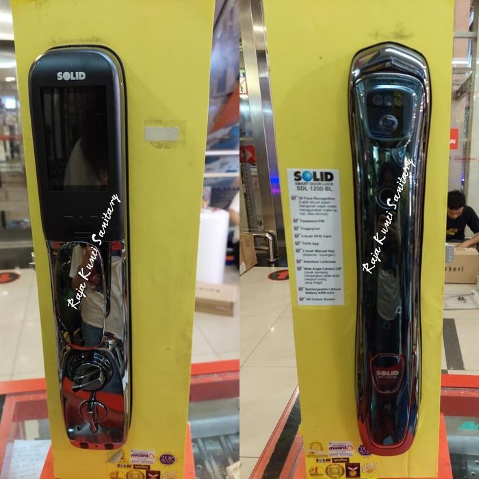 Solid Smart Door Lock Sdl 1200 Bl/ Smart Lock Solid/ Kunci Digital Sol Original Dan Terpercaya