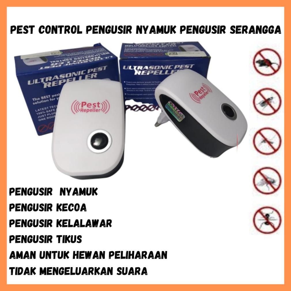 TERLARIS Alat Pengusir Kecoa Tikus Dan Cicak Sangat Ampuh Mode UltraSonik Asli Ramah Lingkungan Aman