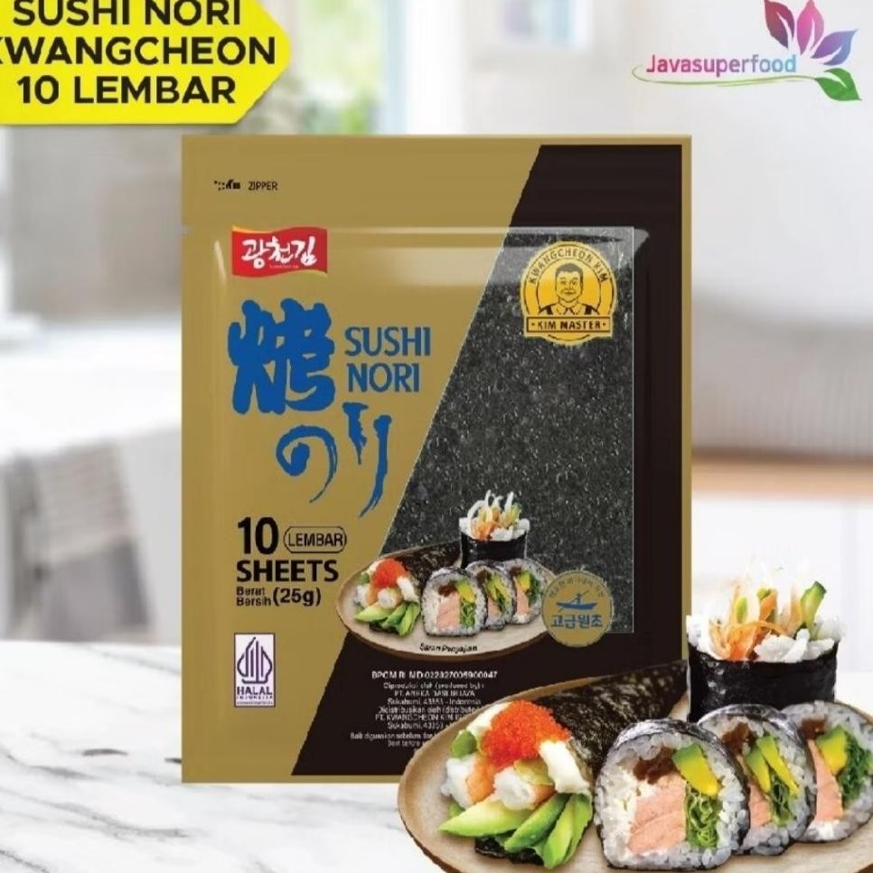 

Sushi Gimbap Kimbap N Angcheon Kim Roasted Seaweed Rumput Laut Panggang 25G 10 Lembar Halal