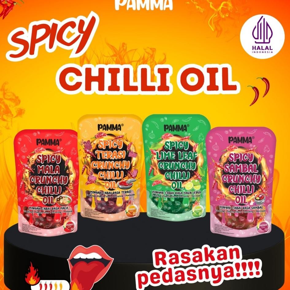 

Baru Pamma Crunchy Chilli Oil 125Gr Pa Rasakan Pedasnya