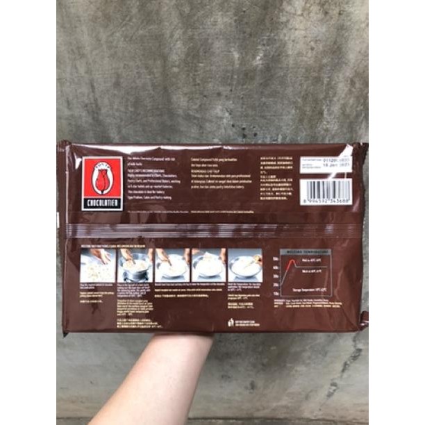 

White Chocolate Compound *BATANG 200 gram / White Tulip Compound SV