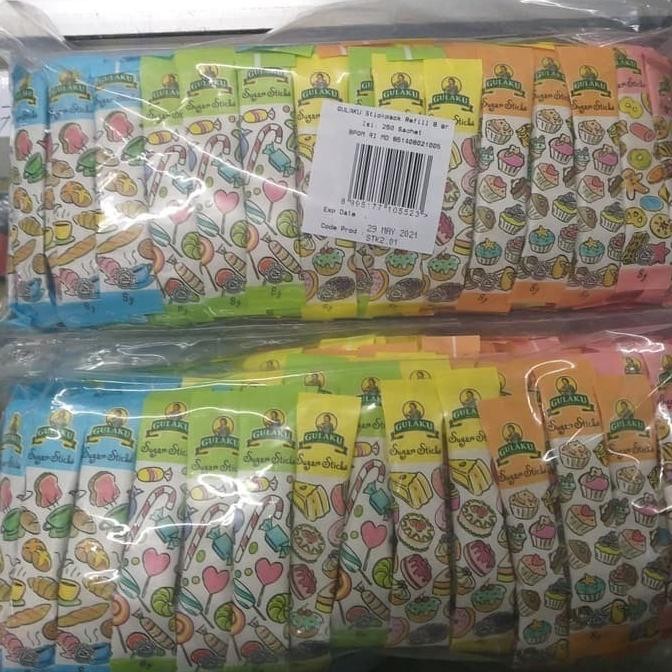 

HS gulaku stick 125 x 8gr gula sachet SV