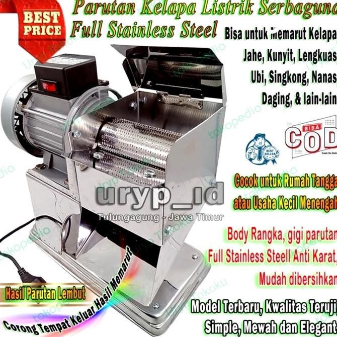 Mesin Parutan Kelapa Listrik Serbaguna Elektrik Parut Kelapa Dan Lain2 Kualitas Terbaik Harga Termur