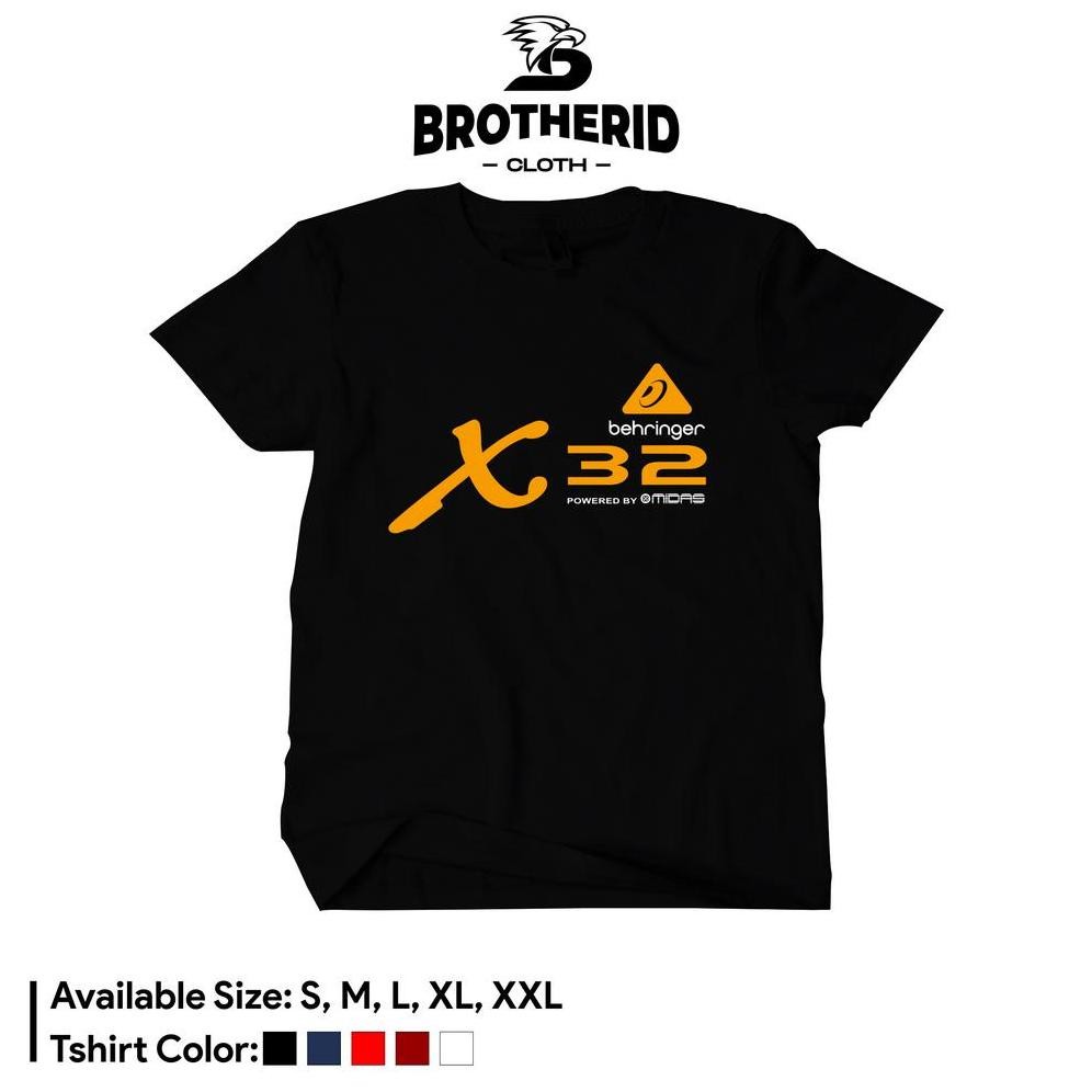 Promo Kaos Behringer X32 By Midas Audio Baju Operator Sound System Sistem Original