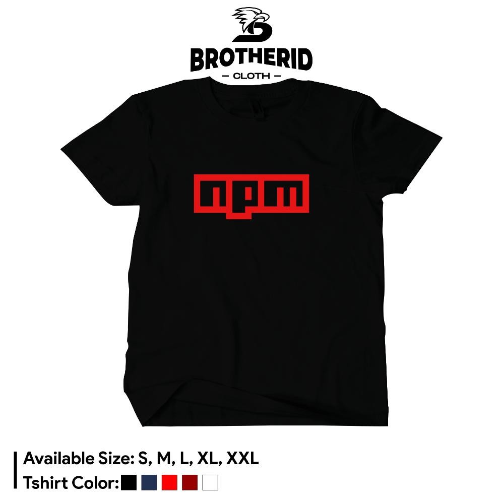 Promo Kaos Npm Js Javascript Baju Programmer Developer Distro