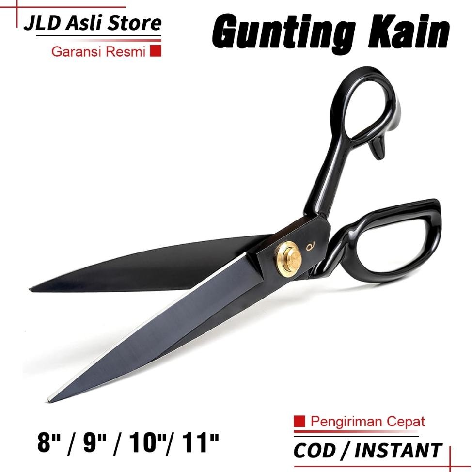 

D Gunting Bahan Kain Hitam 8 9 10 11 Tailor Scissor Gunting Baja Gaanis Mangan
