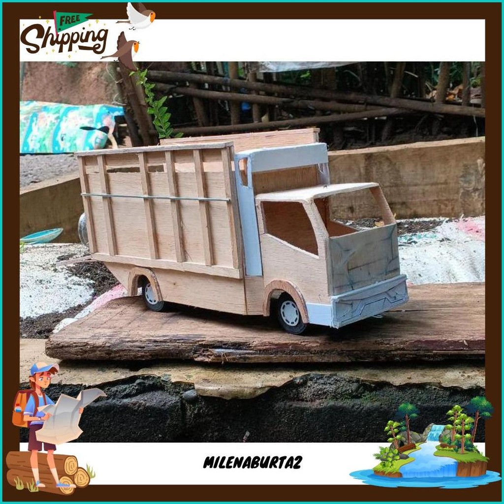 Mentahan Miniatur Truk Bisa Oleng,Pintu Belakang Bisa Terbuka, Free Lampu Led Termurah Banget