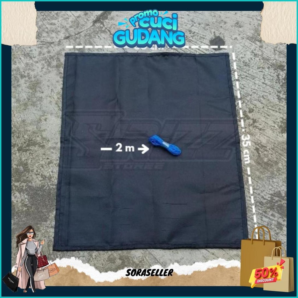 Terpal Kain Waterproof Rc Wpl Pick Up + Tali Tambang Berbagai Pilihan Warna Cod